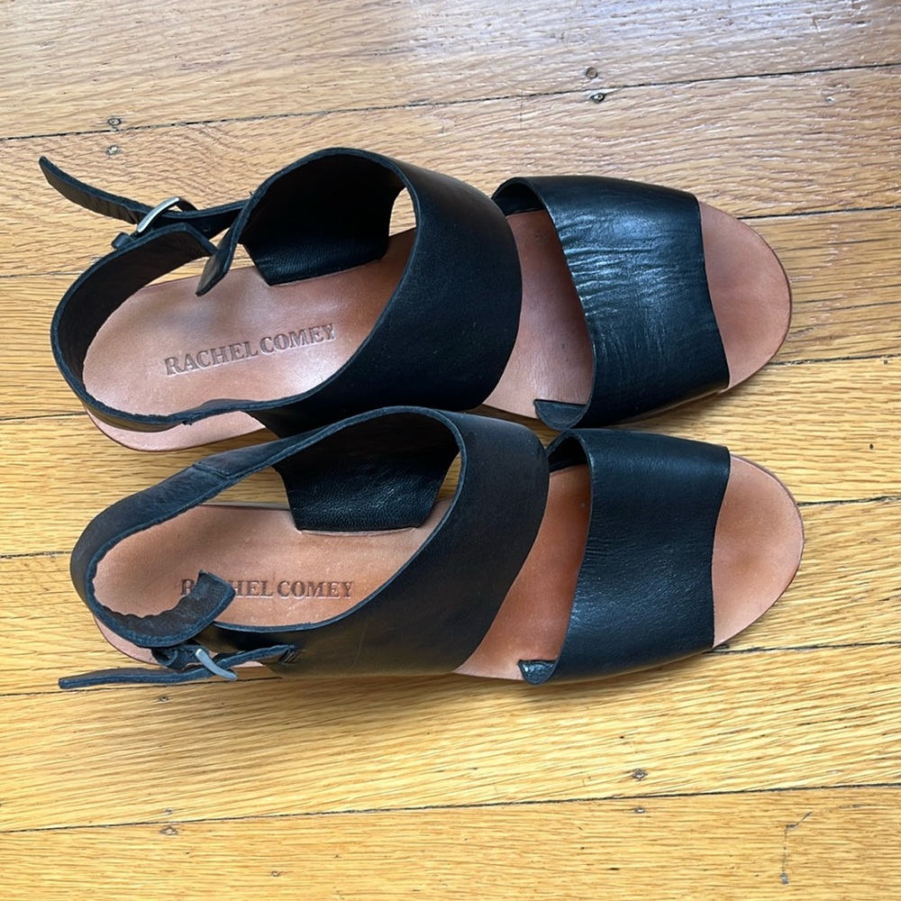 Rachel Comey Black Leather Sandals